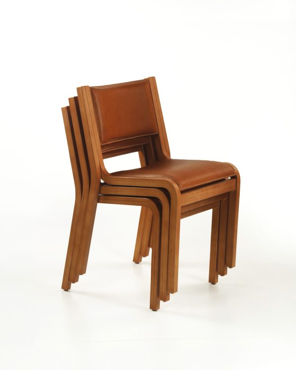 Pluma Silla de Cuero y Madera - Imagen 5