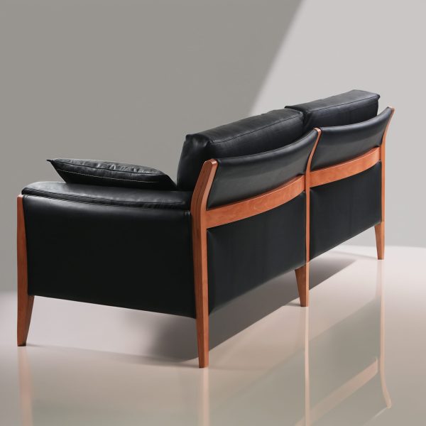 Noma 165 Sofa de Cuero y Madera - Imagen 4