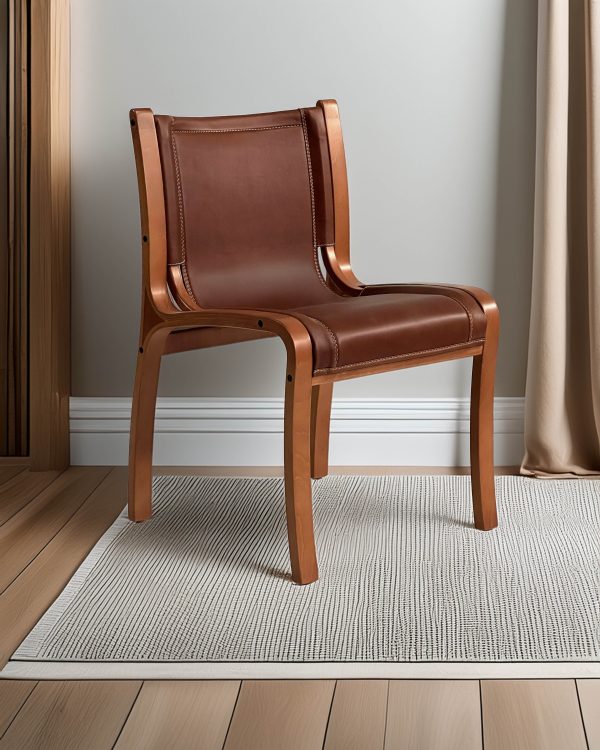 Bilbao Silla de Cuero y Madera - Imagen 10