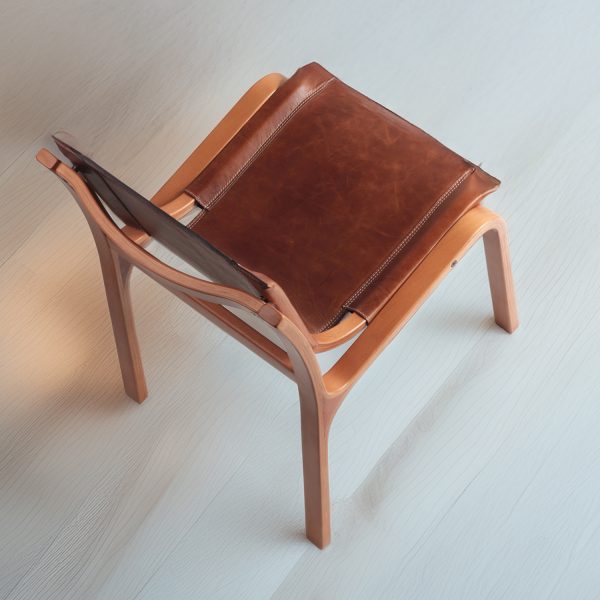 Nova Silla de Cuero y Madera - Imagen 5