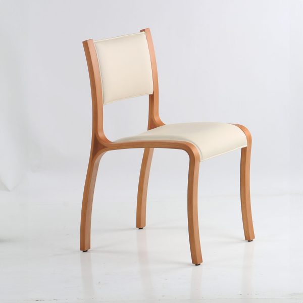 Trento Silla de Cuero y Madera - Imagen 3
