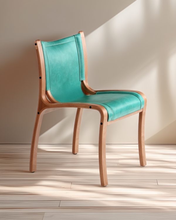 Bilbao Silla de Cuero y Madera - Imagen 11