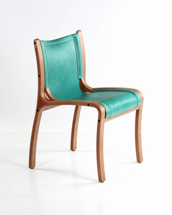 Bilbao Silla de Cuero y Madera - Imagen 4