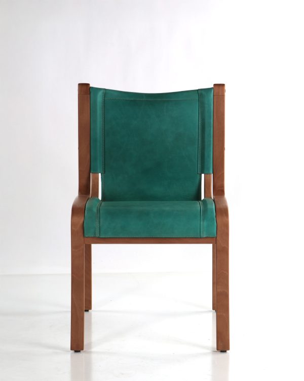 Bilbao Silla de Cuero y Madera - Imagen 3