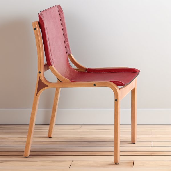Nova Silla de Cuero y Madera