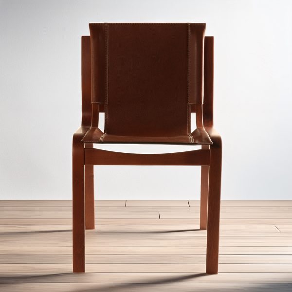 Nova Silla de Cuero y Madera - Imagen 7