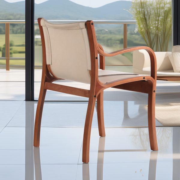 Bilbao Sitial de Cuero y Madera