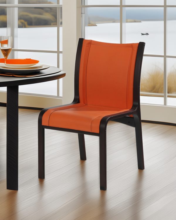 San Marino Silla de Cuero y Madera - Imagen 5