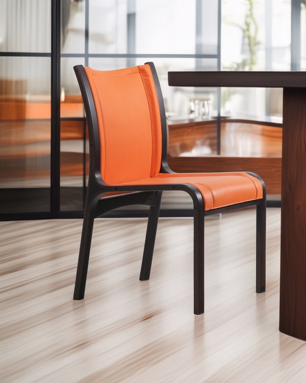 San Marino Silla de Cuero y Madera - Imagen 6