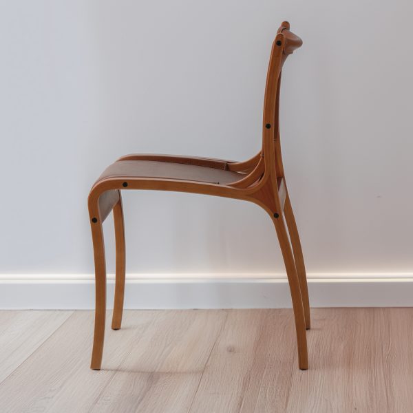 Bilbao Silla de Cuero y Madera - Imagen 5