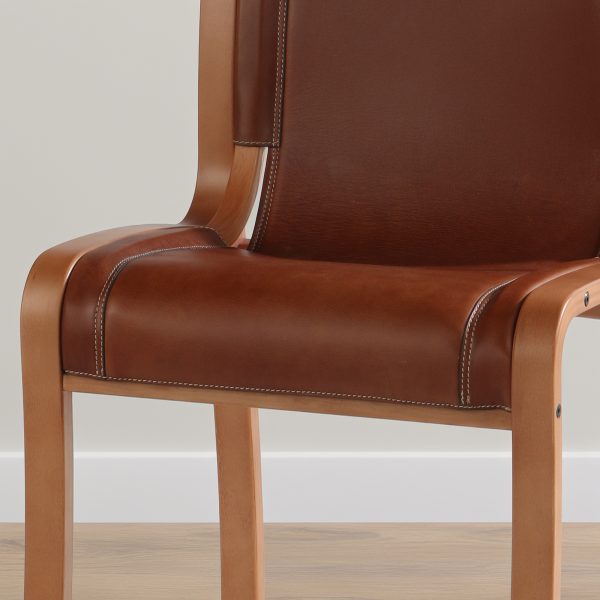 Bilbao Silla de Cuero y Madera - Imagen 7
