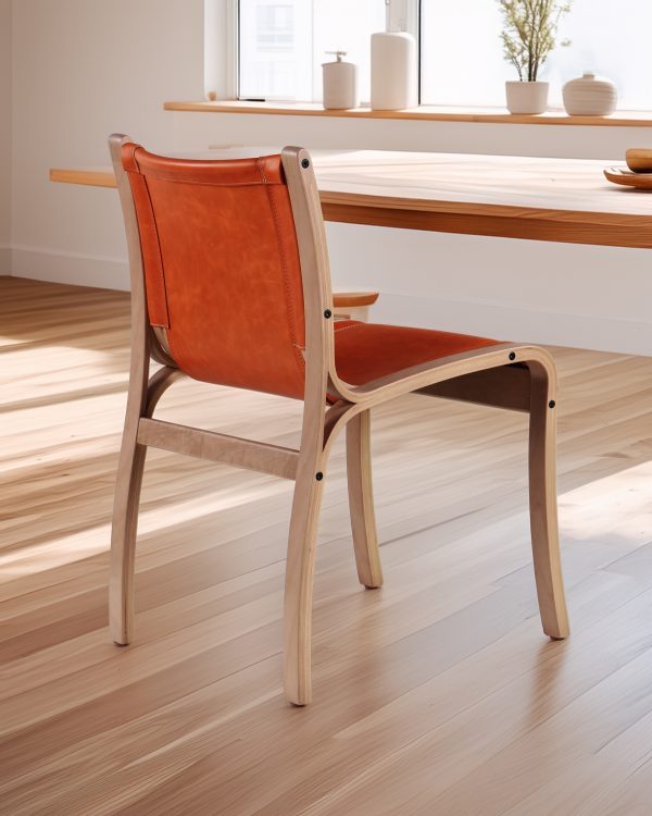 Bilbao Silla de Cuero y Madera - Imagen 12