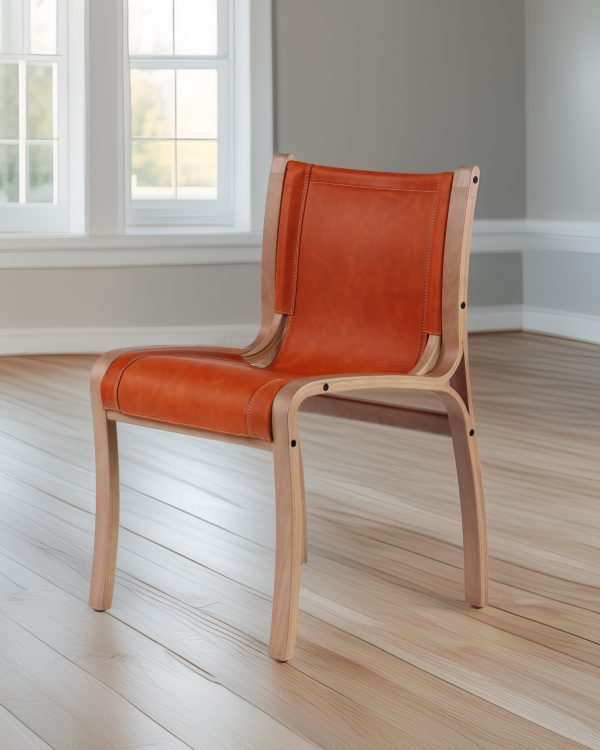 Bilbao Silla de Cuero y Madera - Imagen 13