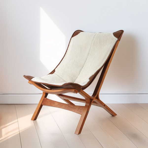 Loft Sillón de Cuero y Madera - Imagen 2
