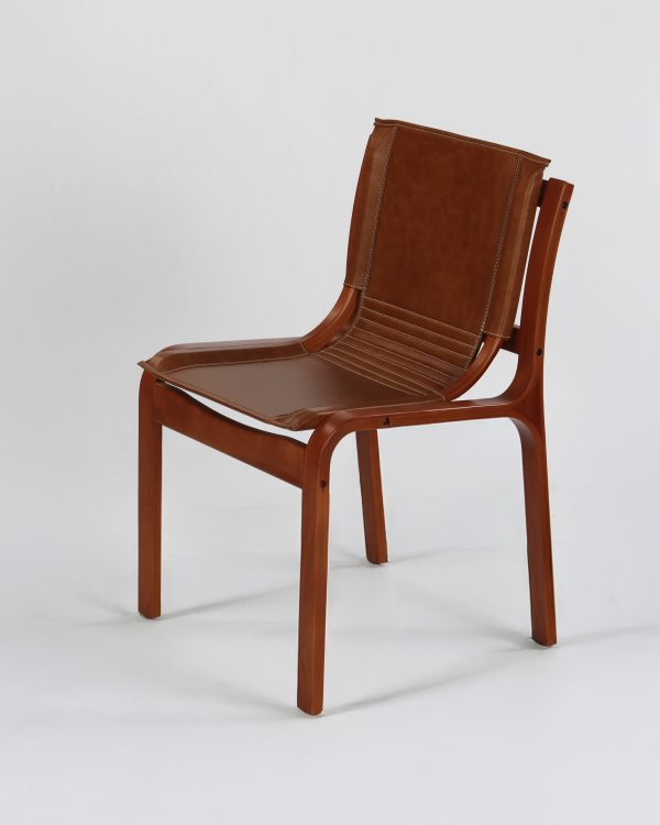 Nova Silla de Cuero y Madera - Imagen 8