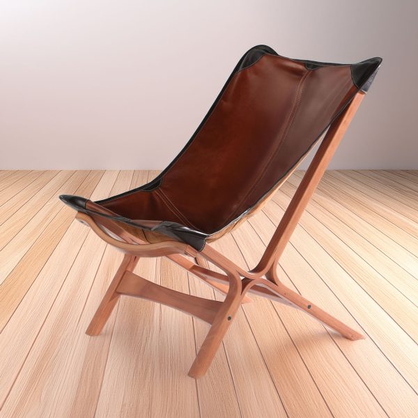 Loft Sillón de Cuero y Madera - Imagen 3