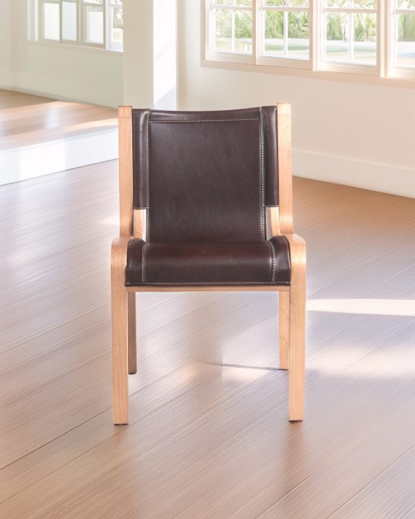 Bilbao Silla de Cuero y Madera - Imagen 2