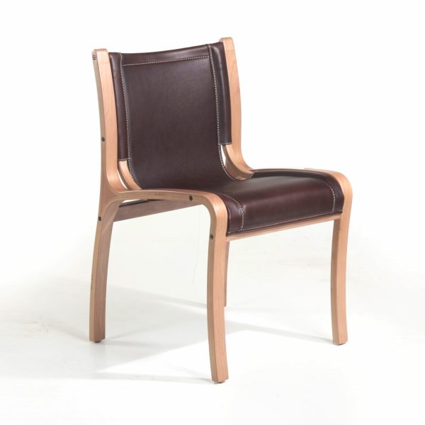 Bilbao Silla de Cuero y Madera