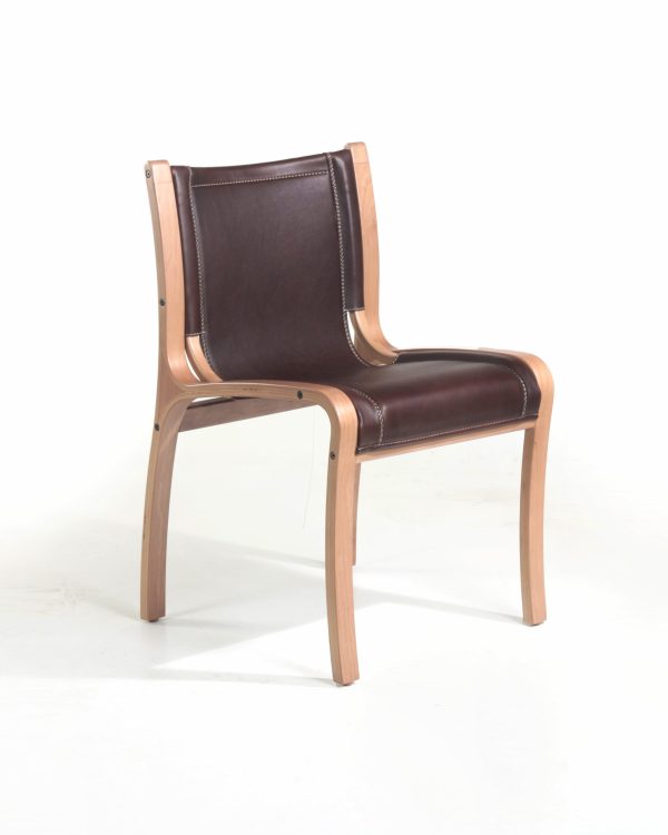 Bilbao Silla de Cuero y Madera