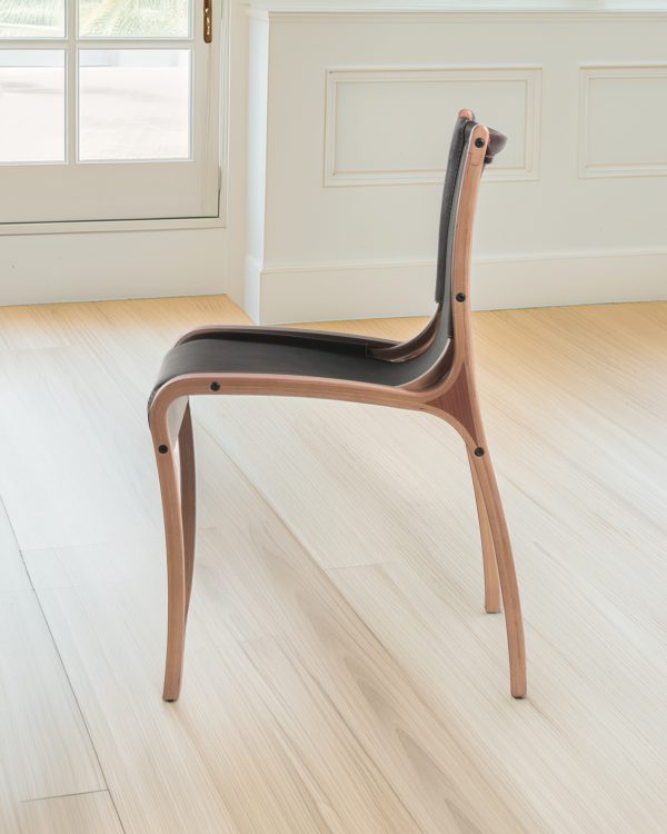 Bilbao Silla de Cuero y Madera - Imagen 3