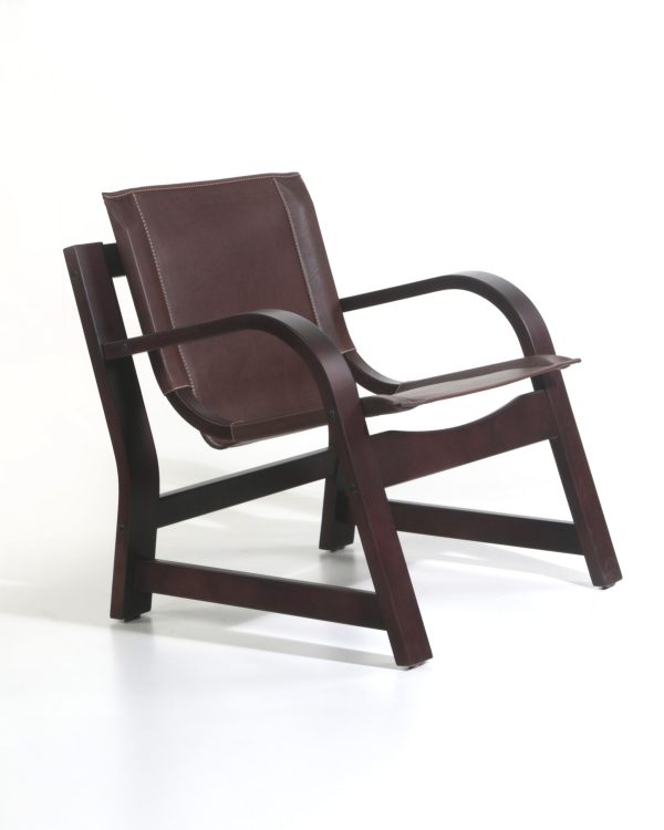 Domani Sillón de Cuero y Madera