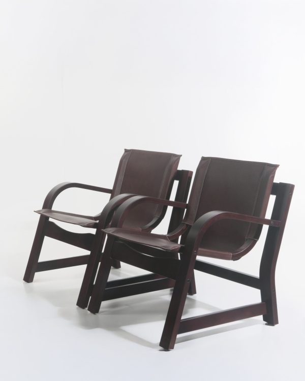 Domani Sillón de Cuero y Madera - Imagen 2