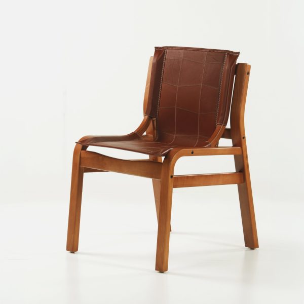 Domo Silla de Cuero y Madera