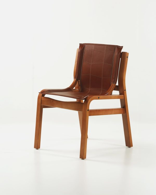 Domo Silla de Cuero y Madera