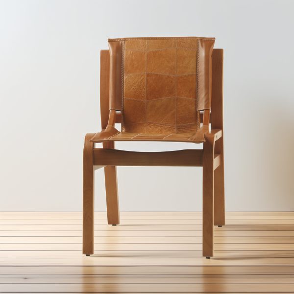 Domo Silla de Cuero y Madera