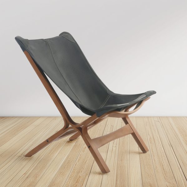 Loft Sillón de Cuero y Madera