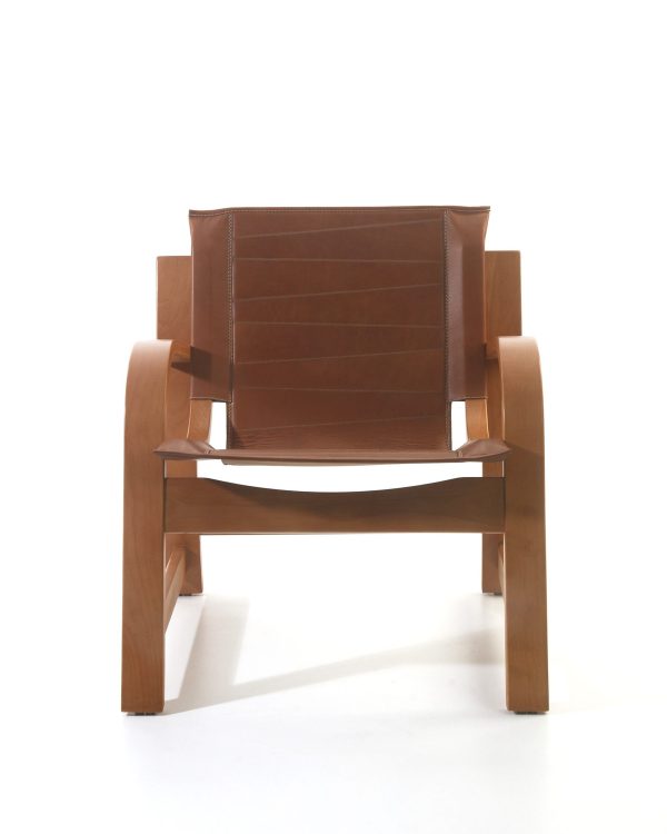 Domani Sillón de Cuero y Madera - Imagen 3
