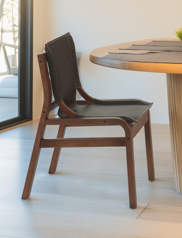 Domo Silla de Cuero y Madera - Imagen 4