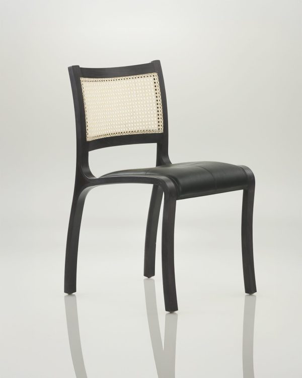 Trento Junco Silla de Cuero y Madera - Imagen 2