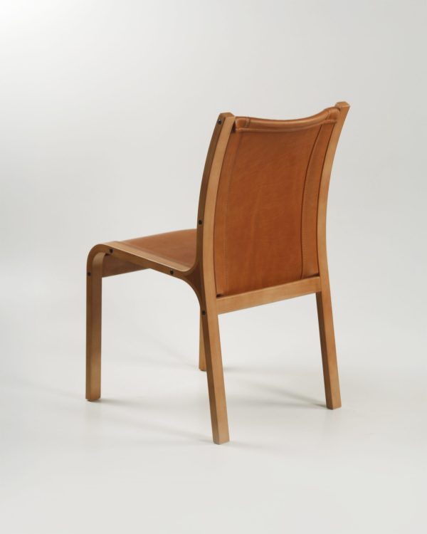 San Marino Silla de Cuero y Madera - Imagen 4