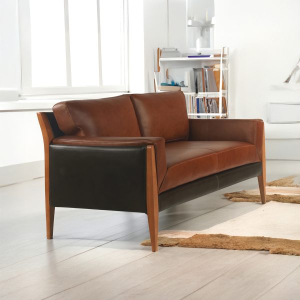 Noma 165 Sofa de Cuero y Madera - Imagen 4