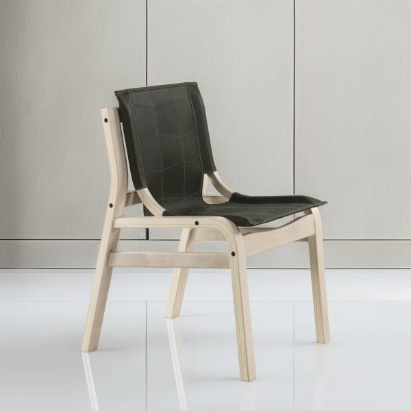 Domo Silla de Cuero y Madera - Imagen 4
