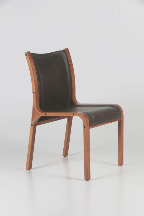 San Marino Silla de Cuero y Madera - Imagen 12