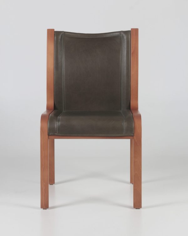 San Marino Silla de Cuero y Madera - Imagen 6
