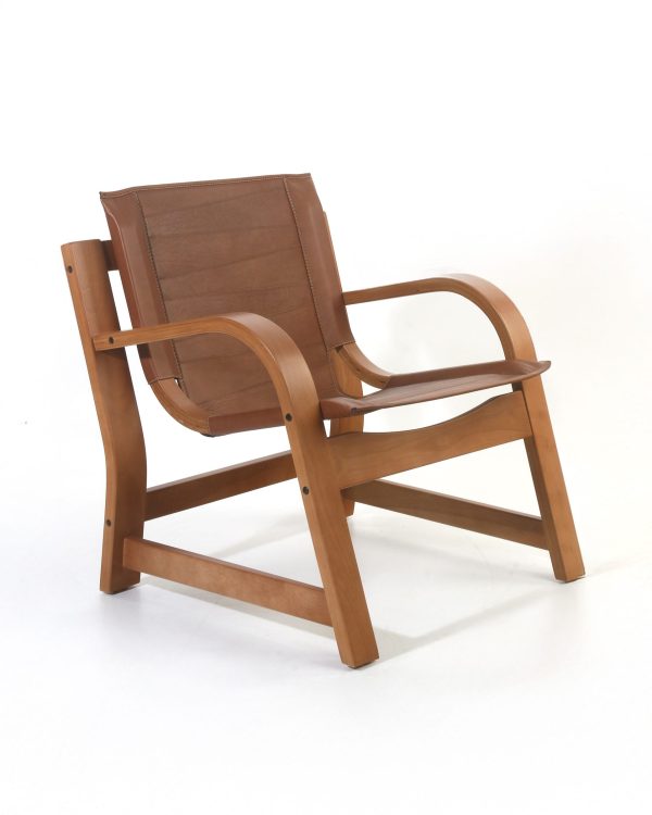 Domani Sillón de Cuero y Madera - Imagen 4