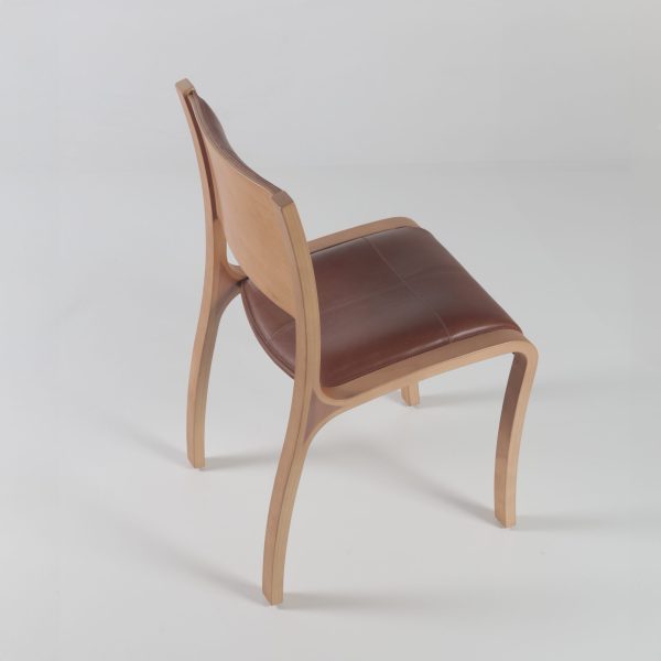 Trento Silla de Cuero y Madera - Imagen 11