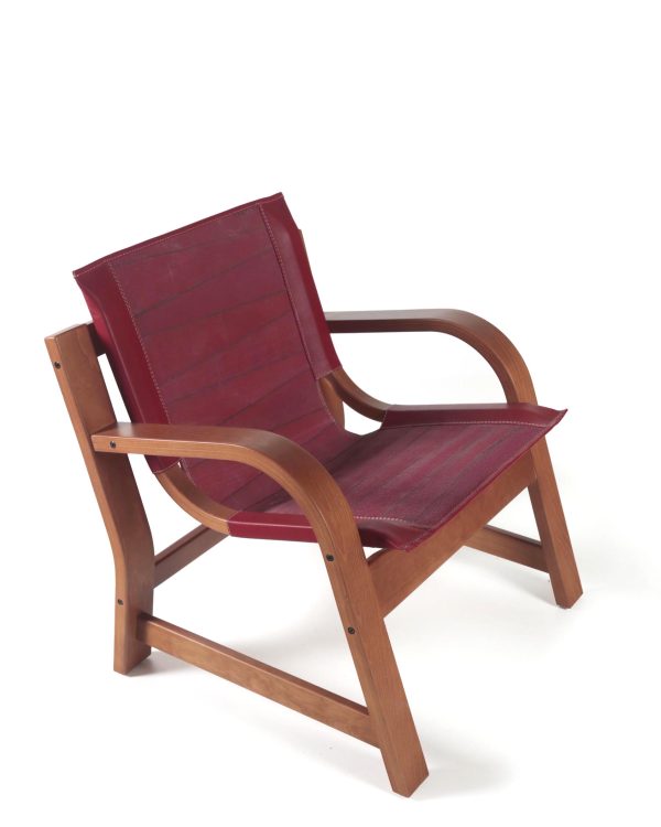 Domani Sillón de Cuero y Madera - Imagen 5