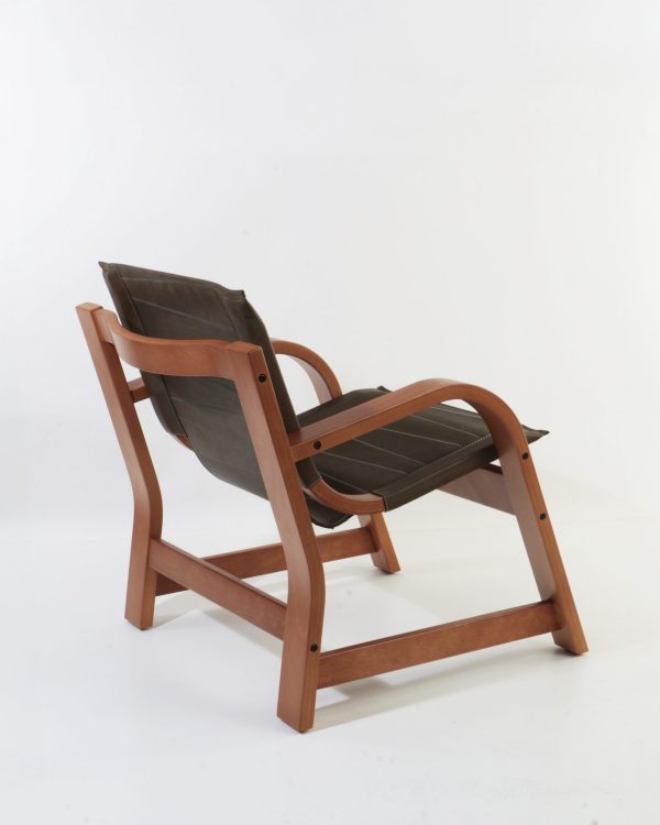 Domani Sillón de Cuero y Madera - Imagen 6