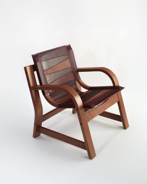 Domani Sillón de Cuero y Madera - Imagen 8