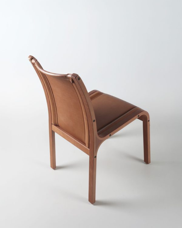 San Marino Silla de Cuero y Madera - Imagen 7