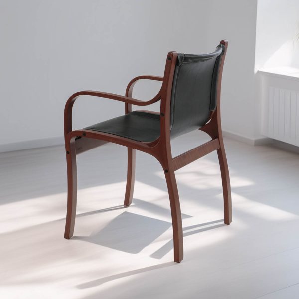 Bilbao Sitial de Cuero y Madera - Imagen 4
