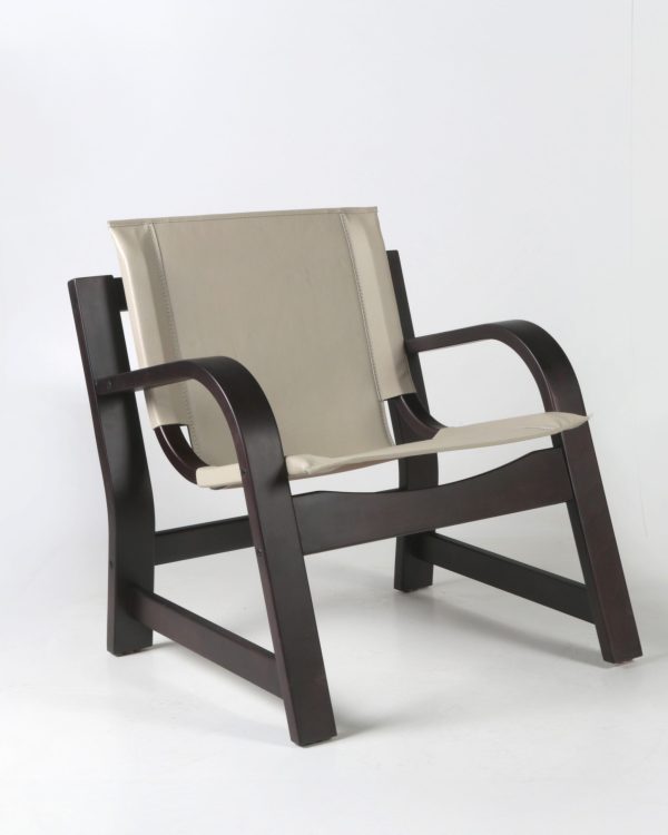 Domani Sillón de Cuero y Madera - Imagen 9