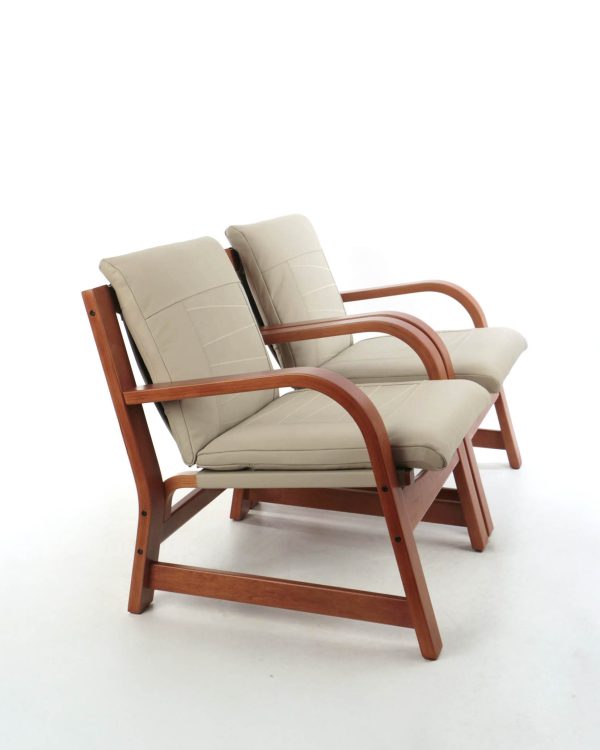 Budi Sillón de Cuero y Madera - Imagen 3