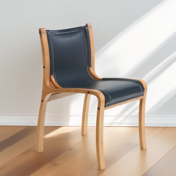 Bilbao Silla de Cuero y Madera