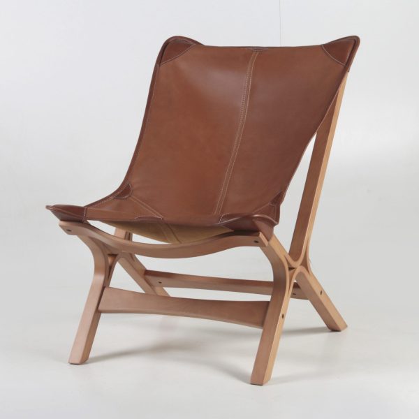 Loft Sillón de Cuero y Madera