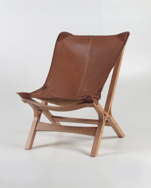 Loft Sillón de Cuero y Madera